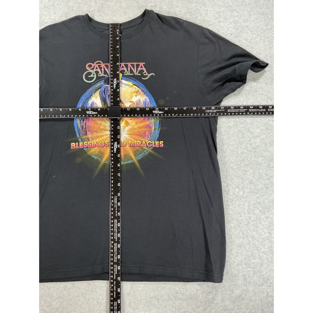 Santana Blessings and Miracles 2022 World Tour Graphic T-Shirt Black Medium 2645 - Picture 3 of 5